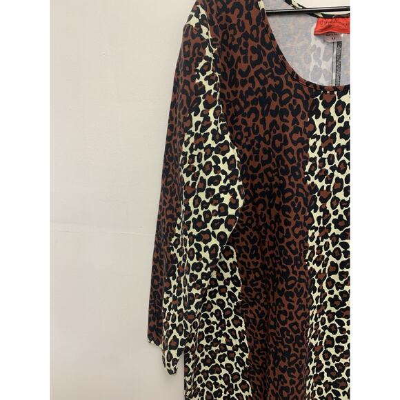 Deadly Dames Leopard Hotrod Honey Dress Size 4X - Picture 3 of 4